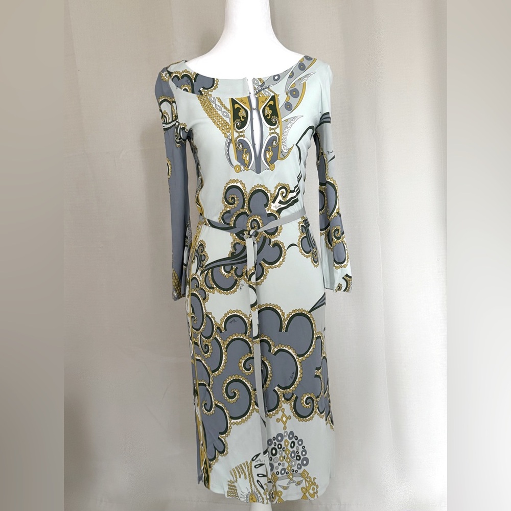 Emilio Pucci Vintage Viscose Print Dress – Size 6 (IT 40, FR 36)